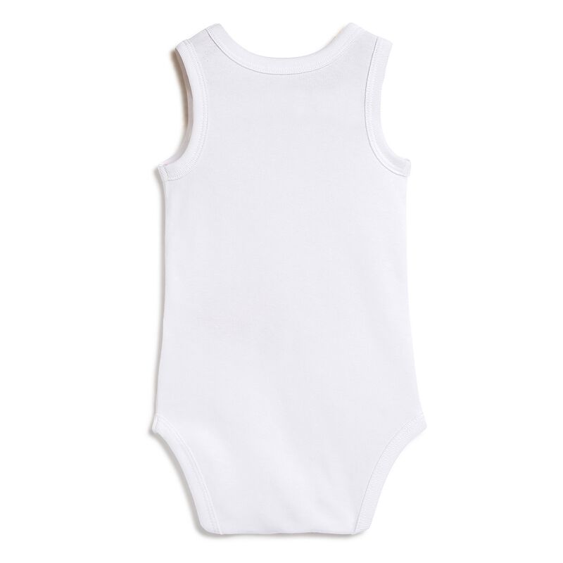 Infants White & Pink Sleeveless Bodysuit (Pack of 4) image number 6